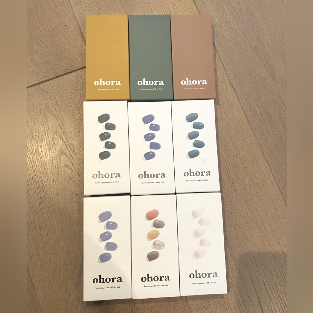 Ohora Korean Semi cured gel nail polish kits